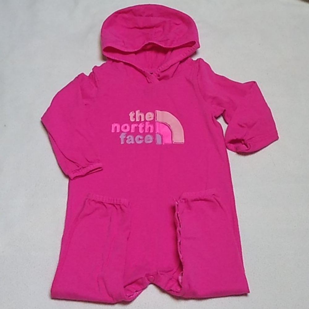 COPY - The North Face Hooded Logo Romper Size 12-18 mo